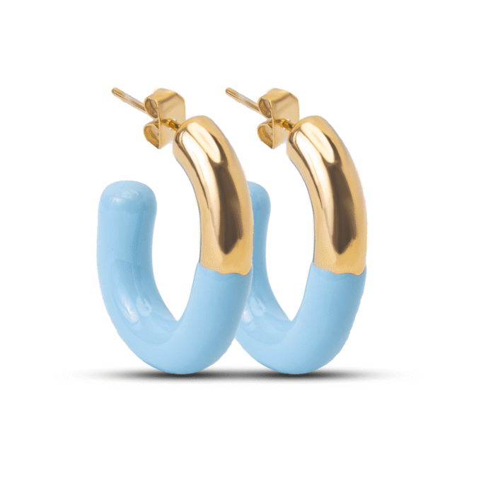 Salome Two Tone Enamelled Earrings