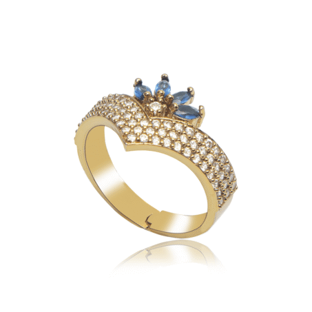 Luxury Crown Zircon American Diamond Ring