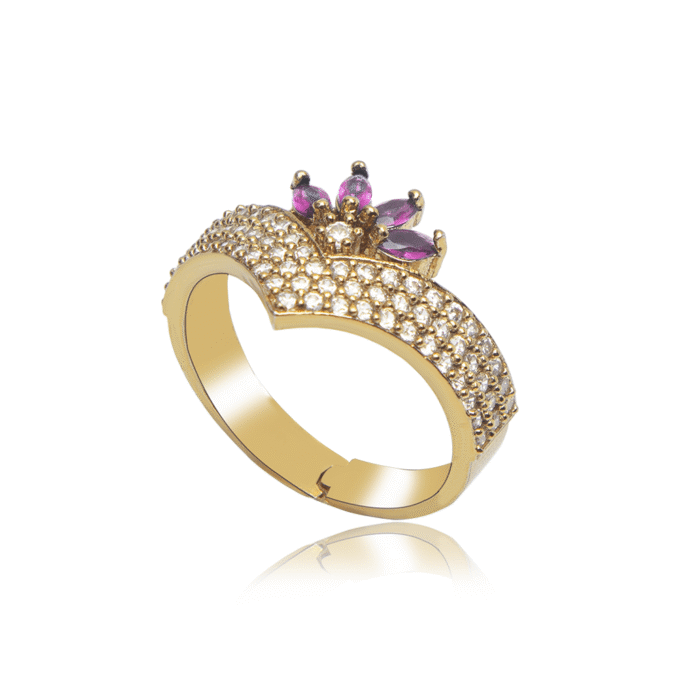 Luxury Crown Zircon American Diamond Ring