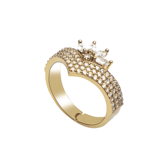 Luxury Crown Zircon American Diamond Ring