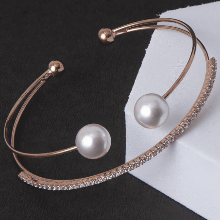 Rose Gold American Diamond Bangles Bracelet