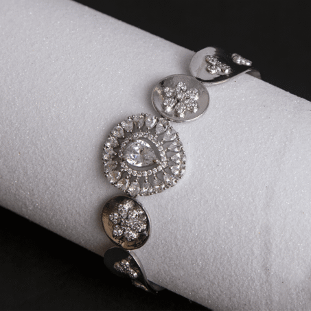 American Diamond White CZ Designer Bracelet