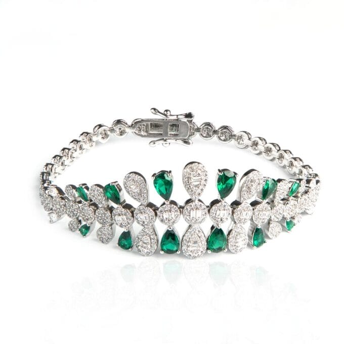 Stylish Cubic Zirconia Embellished Bracelet