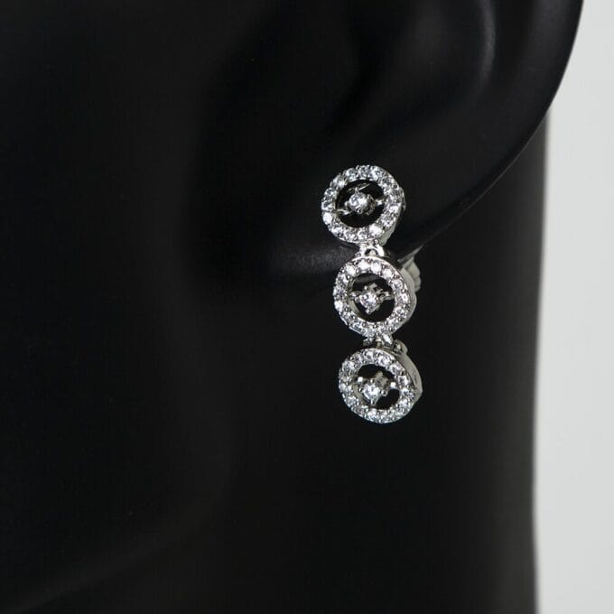 Rhodium Plated Cubic Zirconia Fancy Necklace Set