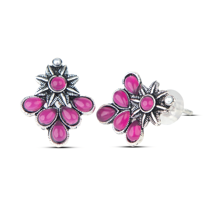 Floral 6 Pair Earring Set with Different Color Shades
