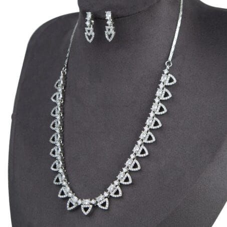 Sparkling Elegance Timeless American Diamond Necklace