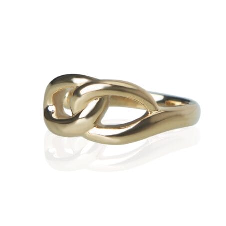 Vintage Gold Plated Loop Design Finger Ring