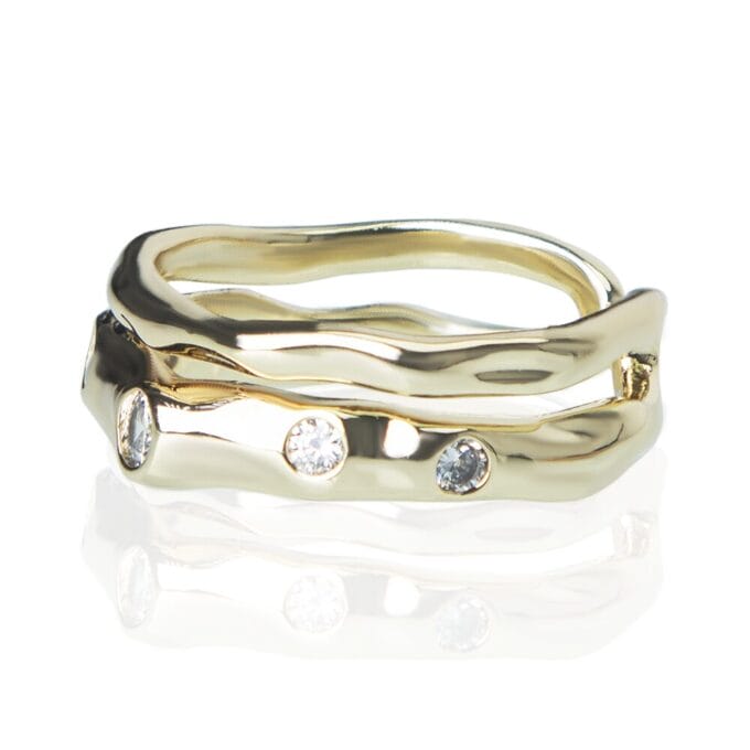 Gold Plated American Diamond Finger Ring