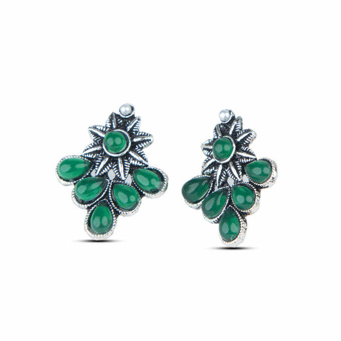 Floral 6 Pair Earring Set with Different Color Shades