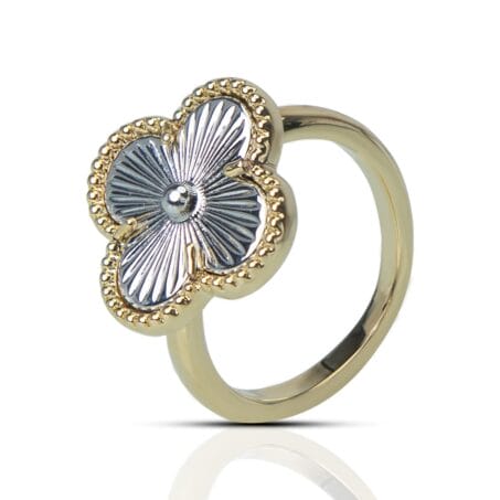 Van Cleef & Arpels Vintage Alhambra 18k Gold Plated Ring