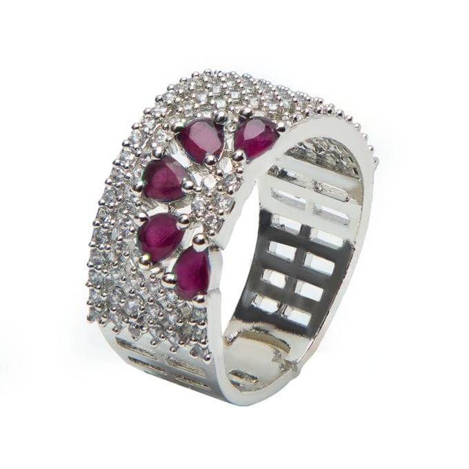Ruby Blossom AD Finger Ring
