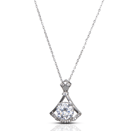 Axe Moissanite AD Pendant Necklace