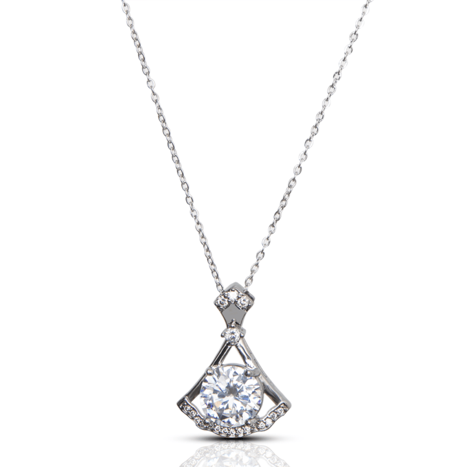 Axe Moissanite AD Pendant Necklace